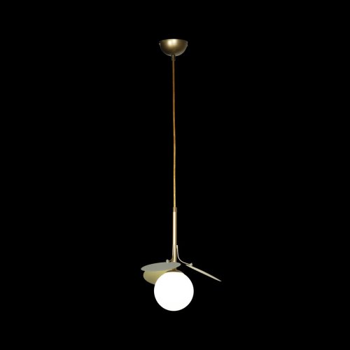 Светильник подвесной Matisse 10008/1P Grey LOFT IT белый 1 лампа, основание золотое в стиле современный шар фото 2