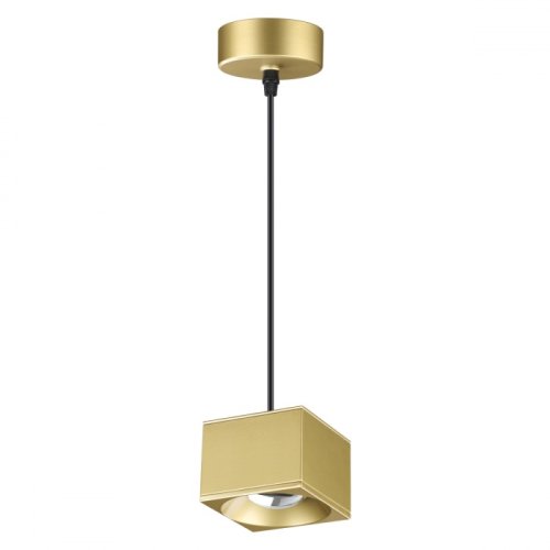 Светильник подвесной LED Patera 358672 Novotech золотой 1 лампа, основание золотое в стиле хай-тек 