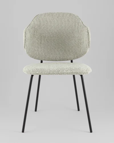 Стул Bellamy, букле мятный УТ000040259 Stool Group, мятный/букле, ножки/металл/чёрный, размеры - *820**** фото 5