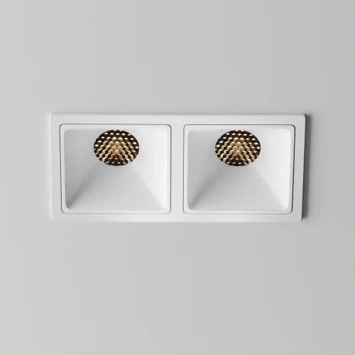 Светильник точечный LED Alfa LED DL043-02-10W3K-SQ-W-1 Maytoni белый на 1 лампу, основание белое в стиле современный хай-тек прямоугольный фото 3