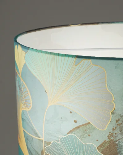 Светильник подвесной Gingko V11511-3P Moderli синий разноцветный на 3 лампы, основание золотое в стиле классический современный флористика кантри цветы фото 3 Светильник подвесной Gingko V11511-3P Moderli синий разноцветный на 3 лампы, основание золотое в стиле классический современный флористика кантри цветы фото 3