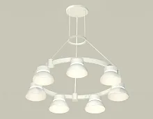 Светильник подвесной XR92031401 Ambrella light белый 7 ламп, основание белое в стиле хай-тек современный 