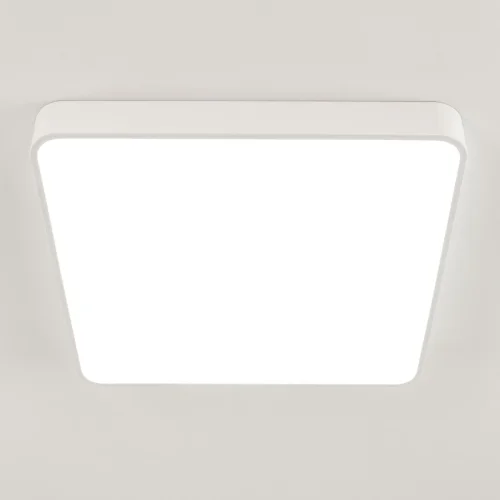Светильник потолочный LED RGB с пультом Купер CL724K95G0 Citilux белый 1 лампа, основание белое в стиле современный хай-тек минимализм с пультом квадраты фото 3