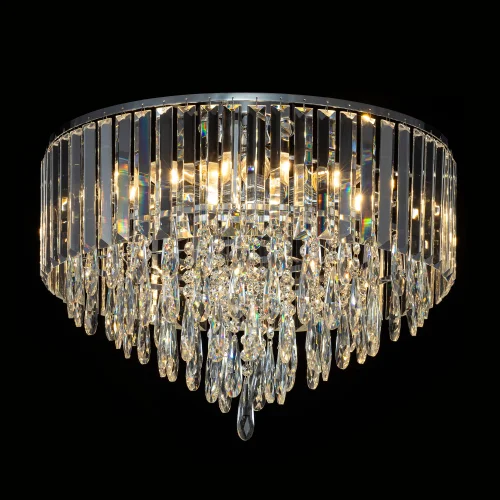 Люстра потолочная хрустальная Leonna CL320181 Citilux прозрачная на 8 ламп, основание хром в стиле классический современный фото 3 Люстра потолочная хрустальная Leonna CL320181 Citilux прозрачная на 8 ламп, основание хром в стиле классический современный фото 3