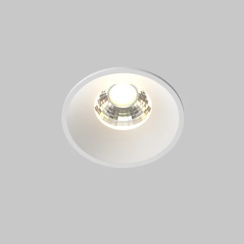 Светильник точечный LED Round DL058-7W3K-W Maytoni белый 1 лампа, основание белое в стиле современный  фото 3