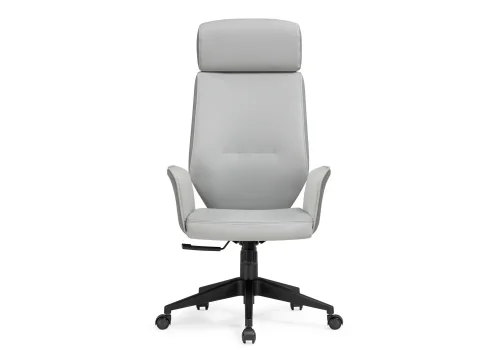 Компьютерное кресло Leo light gray / dark gray 15819 Woodville, серый/экокожа, ножки/металл/чёрный, размеры - *1300***640*700 фото 5
