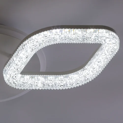 Люстра потолочная LED с пультом Мадлен 424014004 DeMarkt белая на 1 лампа, основание белое в стиле хай-тек с пультом фото 13