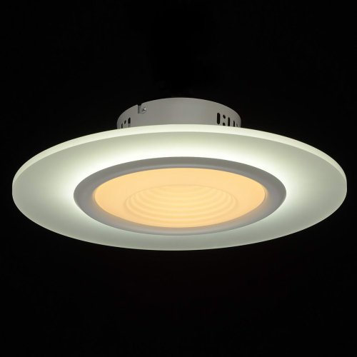 Светильник потолочный LED Платлинг 661016301 DeMarkt белый 1 лампа, основание белое в стиле хай-тек  фото 2