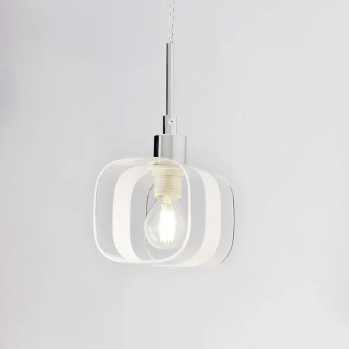 Светильник подвесной Вирта CL139012 Citilux прозрачный 1 лампа, основание чёрное в стиле современный  фото 8