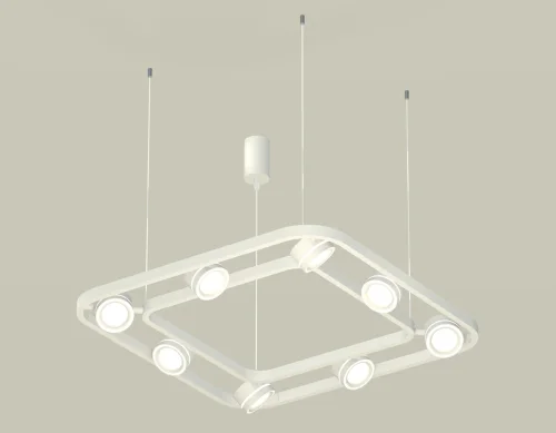 Светильник подвесной XB9177151 Ambrella light белый 8 ламп, основание белое в стиле современный хай-тек 