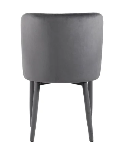 Стул Ститч NEW, велюр серый (ножки вельвет) УТ000034559 Stool Group, серый/велюр, ножки/металл/серый, размеры - ****530*635 фото 2