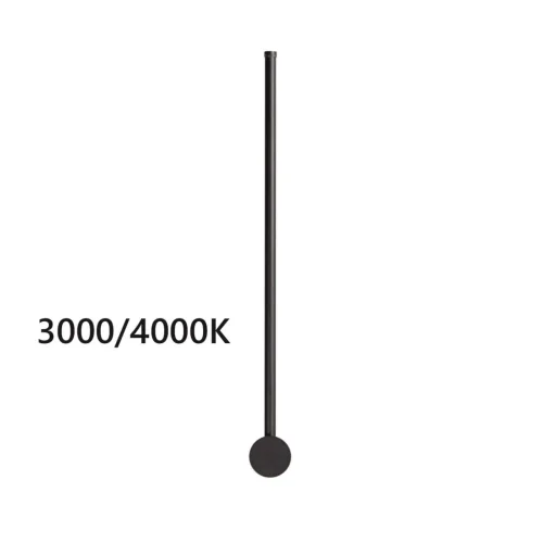 Бра LED Fillini 4335/12WLP Odeon Light чёрный на 1 лампу, основание чёрное в стиле минимализм хай-тек современный отражённый свет