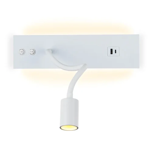 Бра с выключателем LED USB Декарт CL704470 Citilux белый на 1 лампу, основание белое в стиле современный хай-тек гибкая ножка для чтения usb фото 4