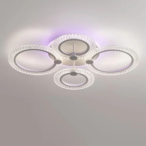Светильник потолочный LED Molly 8017/60CL Lumion белый на 1 лампу, основание белое в стиле минимализм фото 6
