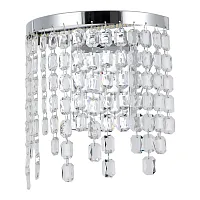 Бра LED LSP-7491 Lussole прозрачный на 1 лампу, основание хром в стиле современный 