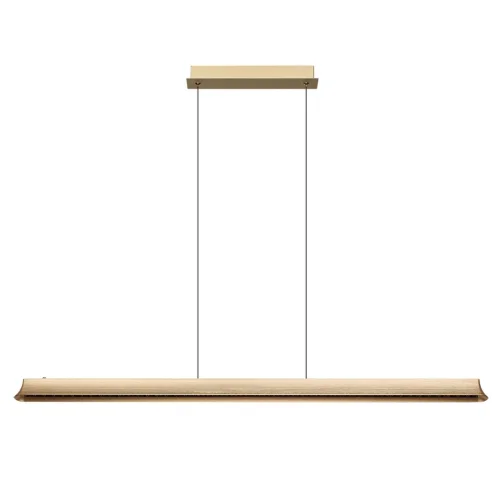 Светильник подвесной LED Estar 7019/38LA Odeon Light бронзовый на 1 лампу, основание бронзовое в стиле хай-тек минимализм линейный