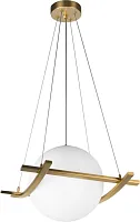 Светильник подвесной Swing 10424/250 LOFT IT белый на 1 лампу, основание бронзовое в стиле современный 