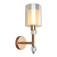 Бра Maranello OML-80001-01 Omnilux прозрачный 1 лампа, основание золотое в стиле классический 