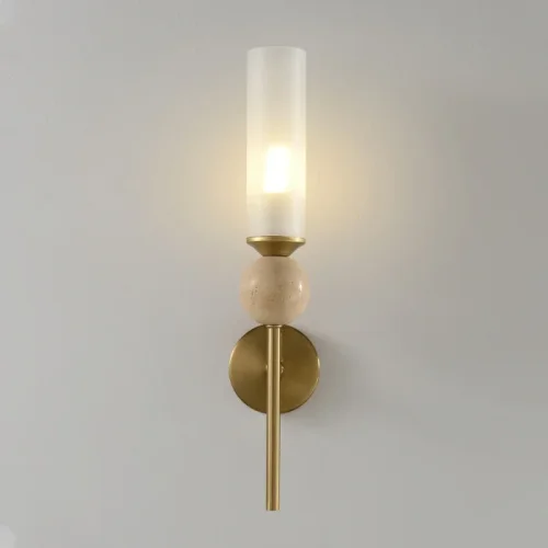 Бра SIMPLY AP1.1 BRASS Crystal Lux белый на 1 лампу, основание латунь в стиле минимализм фото 3 Бра SIMPLY AP1.1 BRASS Crystal Lux белый на 1 лампу, основание латунь в стиле минимализм фото 3