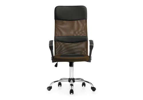 Компьютерное кресло Arano brown 11993 Woodville, коричневый/искусственная кожа ткань, ножки/металл/хром, размеры - *1280***600*610 фото 4
