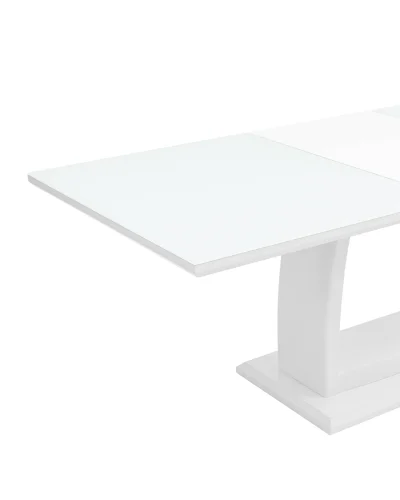 Стол обеденный Орлеан, раскладной, 160-215*90, глянцевый белый УТ000003494 Stool Group столешница белая из мдф фото 5