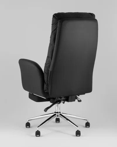 Кресло руководителя TopChairs Solid NC с оттоманкой, черный УТ000041759 Stool Group, /, ножки//, размеры - ***** фото 8