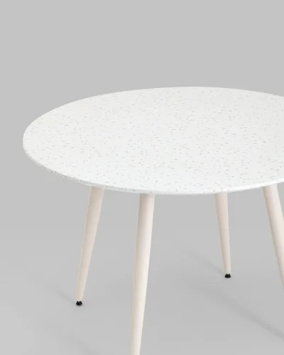 Стол обеденный Nymphaea, D110, терраццо УТ000039030 Stool Group столешница белая из мдф фото 2