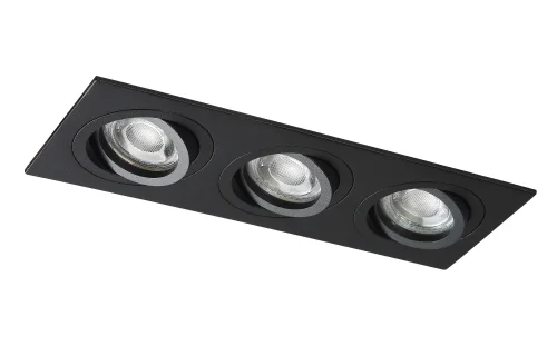 Светильник точечный CLT 002C3 BL Crystal Lux чёрный 3 лампы, основание чёрное в стиле современный  фото 3