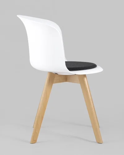 Стул Blossom с подушкой белый УТ000005382 Stool Group, белый/ткань, ножки/дерево/бежевый, размеры - ***** фото 4