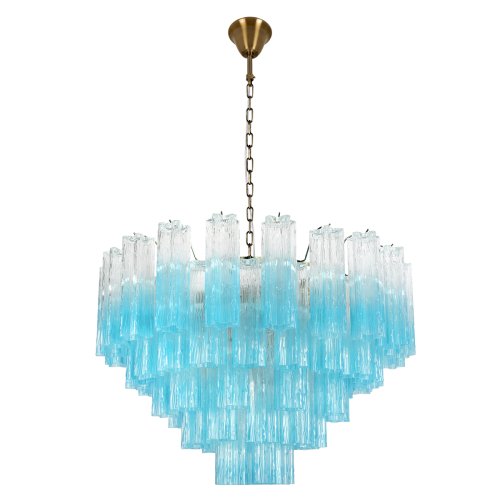Люстра подвесная Мурано / Murano 10580/800 Clear blue LOFT IT синяя на 18 ламп, основание бронзовое в стиле арт-деко современный Люстра подвесная Мурано / Murano 10580/800 Clear blue LOFT IT синяя на 18 ламп, основание бронзовое в стиле арт-деко современный