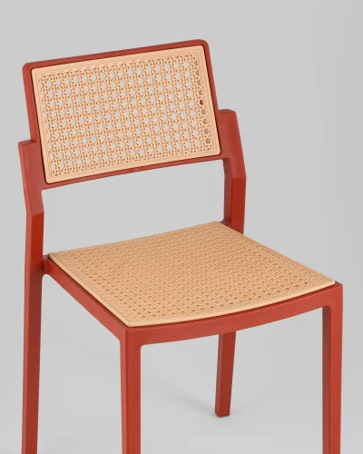 Стул пластиковый Milto, красный УТ000039189 Stool Group, /, ножки/пластик/красный, размеры - *790***450*500 фото 7