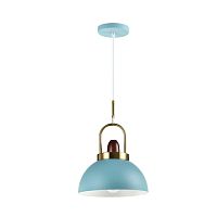 Светильник подвесной Ravenna V10447-1P Moderli голубой 1 лампа, основание голубое в стиле лофт 
