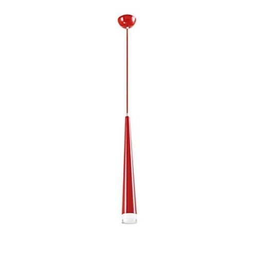 Светильник подвесной LED Capital V2361-PL Moderli красный 1 лампа, основание красное в стиле современный трубочки