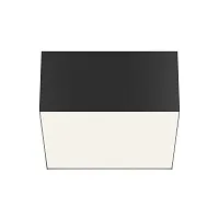 Светильник накладной LED Zon C032CL-12W4K-SQ-B Maytoni белый на 1 лампу, основание чёрное в стиле современный 