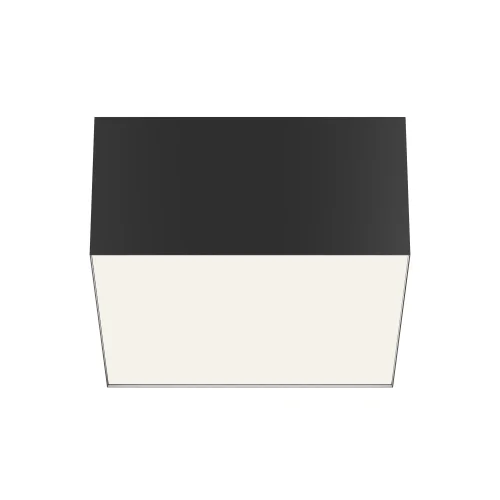 Светильник накладной LED Zon C032CL-12W4K-SQ-B Maytoni белый на 1 лампу, основание чёрное в стиле современный 
