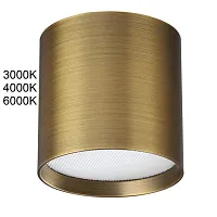 Светильник накладной LED Oben 7128/8CL Odeon Light бронзовый на 1 лампу, основание бронзовое в стиле современный хай-тек круглый