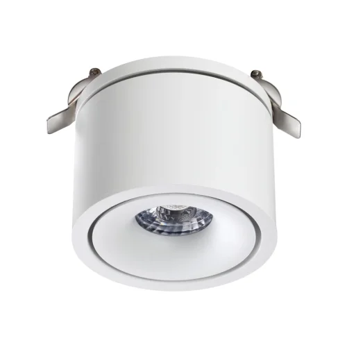 Светильник точечный LED Groda 358776 Novotech белый на 1 лампу, основание белое в стиле современный фото 4
