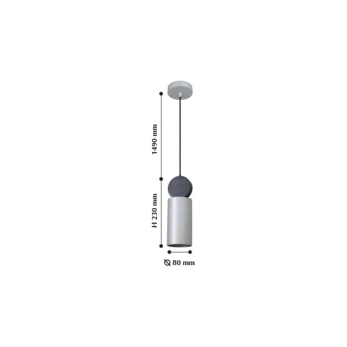 Светильник подвесной Otium 2270-1P Favourite серебряный 1 лампа, основание серебряное в стиле современный  фото 2