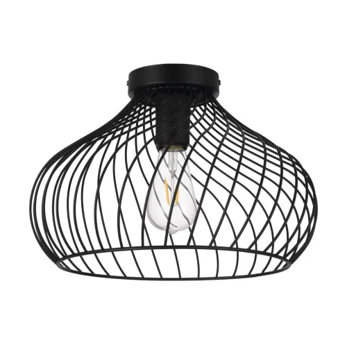 Светильник потолочный Staverton 32469 Eglo чёрный 1 лампа, основание чёрное в стиле модерн лофт 