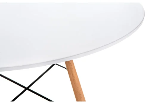 Стол Table 80 white / wood 15363 Woodville столешница белая из мдф фото 5