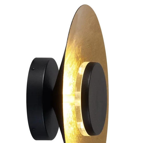 Бра LED Orion 8124 Mantra золотой на 1 лампа, основание чёрное в стиле современный лофт хай-тек  фото 3