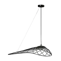 Светильник подвесной LED Tressage 10127/590 Black LOFT IT чёрный 1 лампа, основание чёрное в стиле современный 