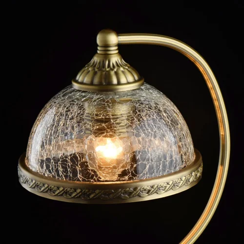 Настольная лампа Аманда 481033701 MW-Light прозрачная 1 лампа, основание античное бронза металл в стиле классический  фото 4