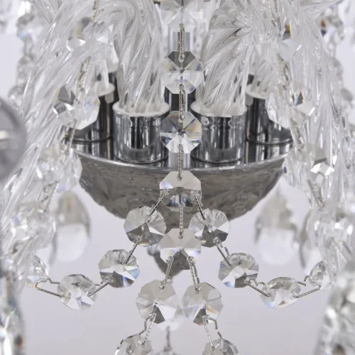 Люстра подвесная AL16311/8/195 CG Bohemia Ivele Crystal без плафона на 8 ламп, основание никель прозрачное в стиле классический sp фото 6
