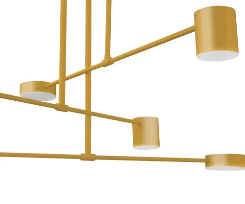 Люстра потолочная LED Мекли 07649-6A,33 Kink Light золотая на 6 ламп, основание золотое в стиле современный хай-тек фото 2