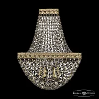 Бра 19322B/H1/25IV G Bohemia Ivele Crystal прозрачный 3 лампы, основание золотое в стиле классический sp