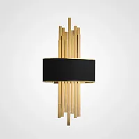 Бра ROMAN 101993-26 ImperiumLoft чёрный 2 лампы, основание золотое в стиле современный 