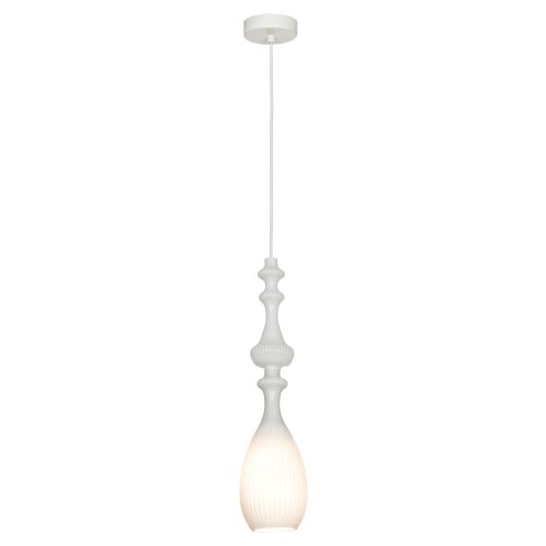 Светильник подвесной LSP-8519 Lussole белый 1 лампа, основание белое в стиле современный 