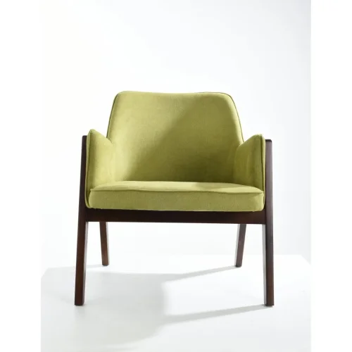 Кресло Arthur 701066 Milosh Tendence, оливковый/текстиль, ножки/дерево/коричневый, размеры - ***550*735*мм фото 6