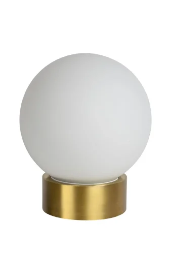 Настольная лампа Jorit 45563/20/61 Lucide белая 1 лампа, основание матовое золото латунь металл в стиле современный  фото 2